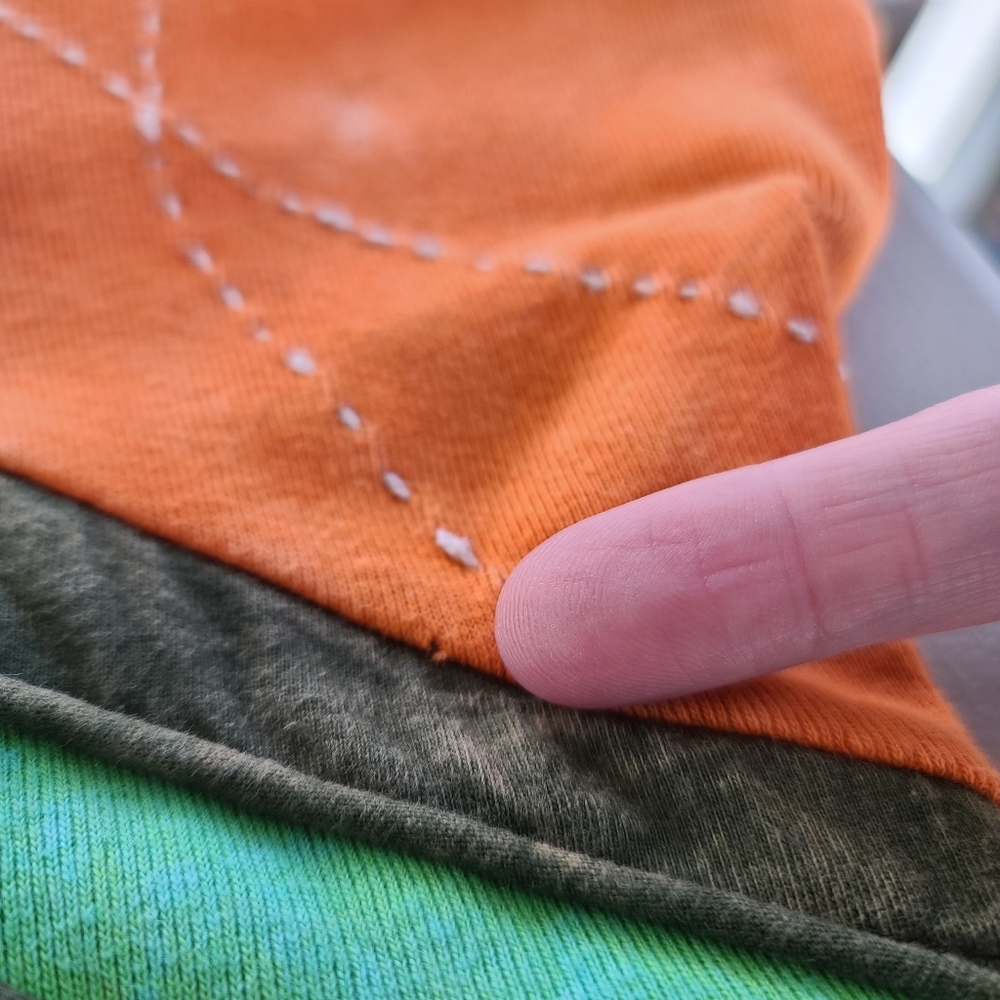 Vintage Distressed Patchwork Design Boho Long Sle… - image 7